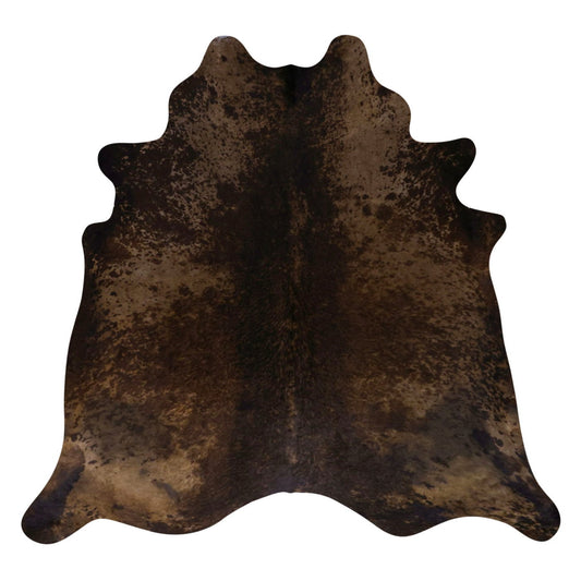 Natural Brazilian Cowhide Rug -  Mocha, Espresso & Caramel