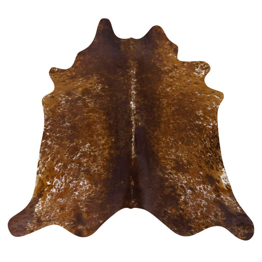 Natural Brazilian Cowhide Rug -  Mocha, Caramel & Ivory