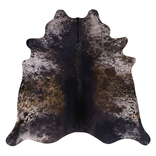 Natural Brazilian Cowhide Rug -  Ivory, Caramel & Espresso