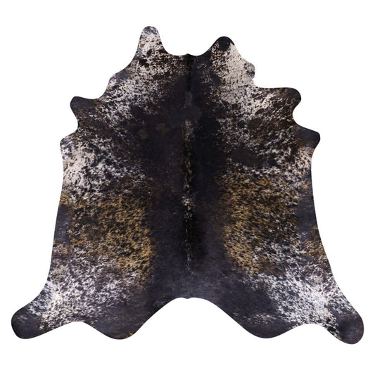 Natural Brazilian Cowhide Rug -  Ivory, Caramel & Espresso