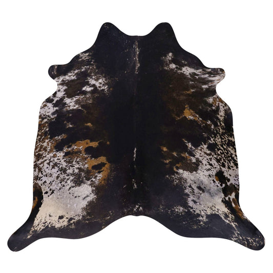 Natural Brazilian Cowhide Rug -  Ivory, Caramel & Espresso