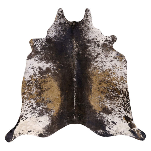 Natural Brazilian Cowhide Rug -  Ivory, Caramel & Espresso