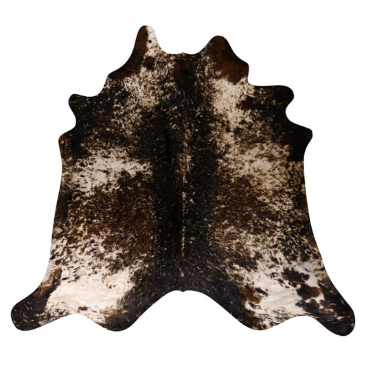 Natural Brazilian Cowhide Rug -  Espresso, Chocolate & Ivory