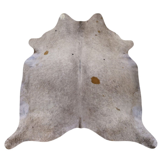 Natural Brazilian Cowhide Rug -  Ivory, Grey & Caramel