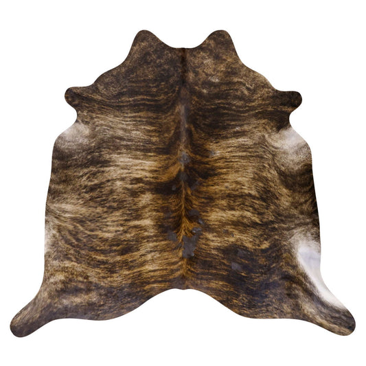Natural Brazilian Cowhide Rug -  Caramel, Espresso & Ivory