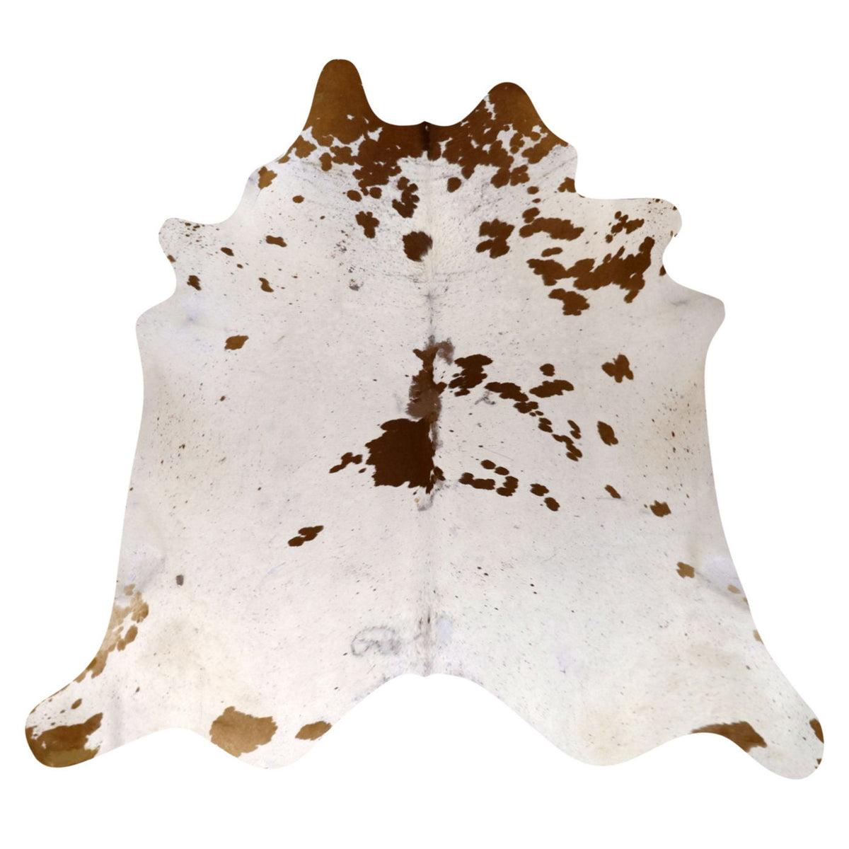 Natural Brazilian Cowhide Rug -  Ivory & Chocolate