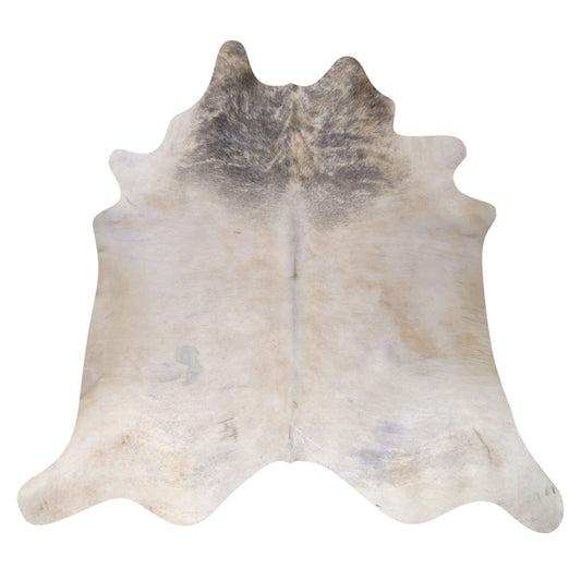 Natural Brazilian Cowhide Rug -  Ivory & Grey