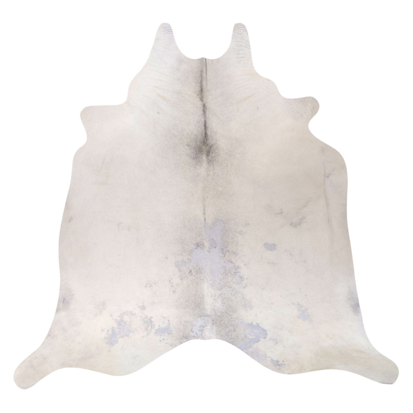 Natural Brazilian Cowhide Rug -  Ivory & Grey