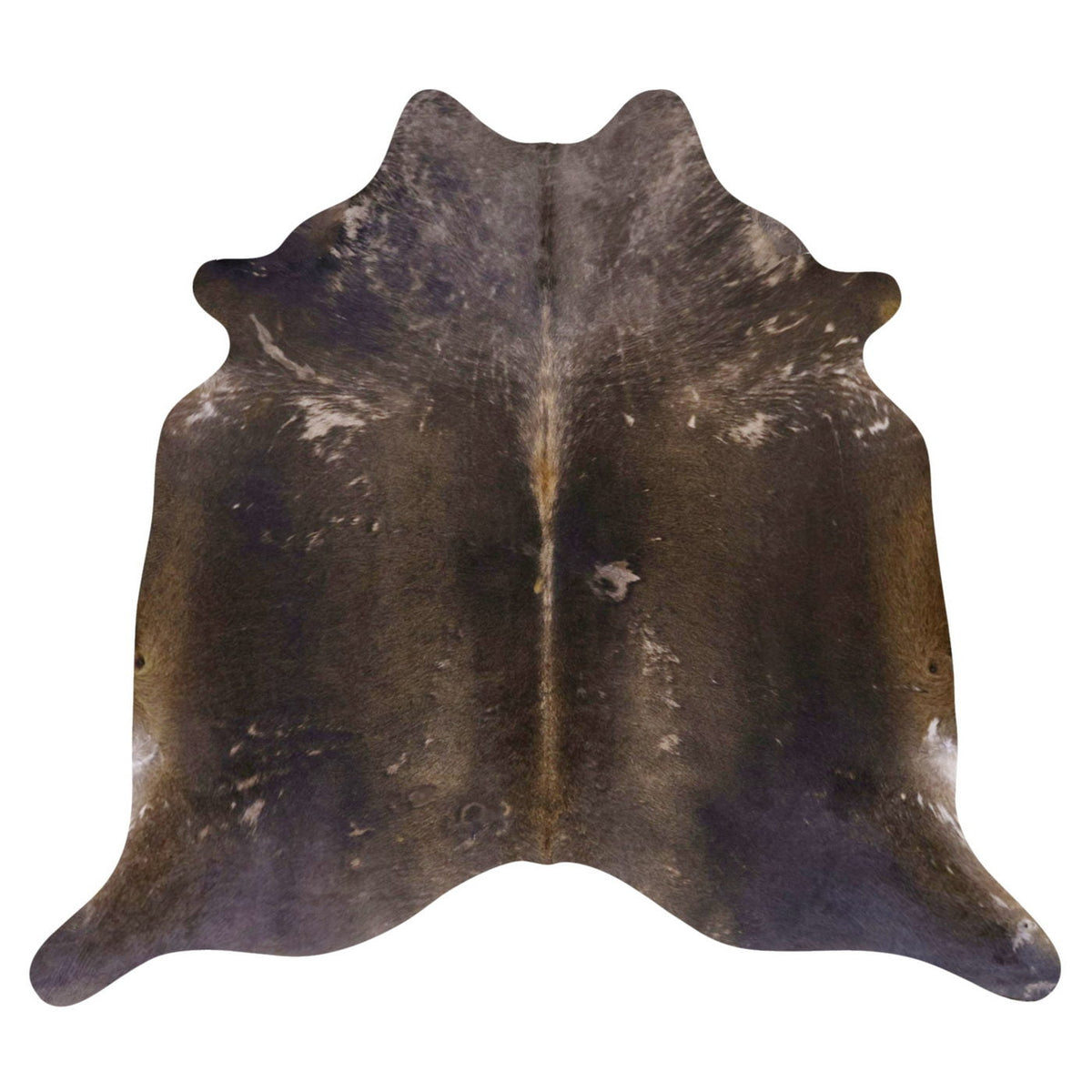 Natural Brazilian Cowhide Rug -  Espresso