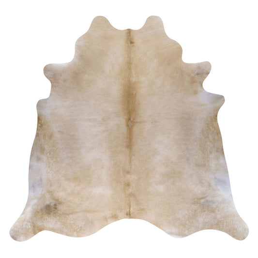Natural Brazilian Cowhide Rug -  Caramel & Ivory
