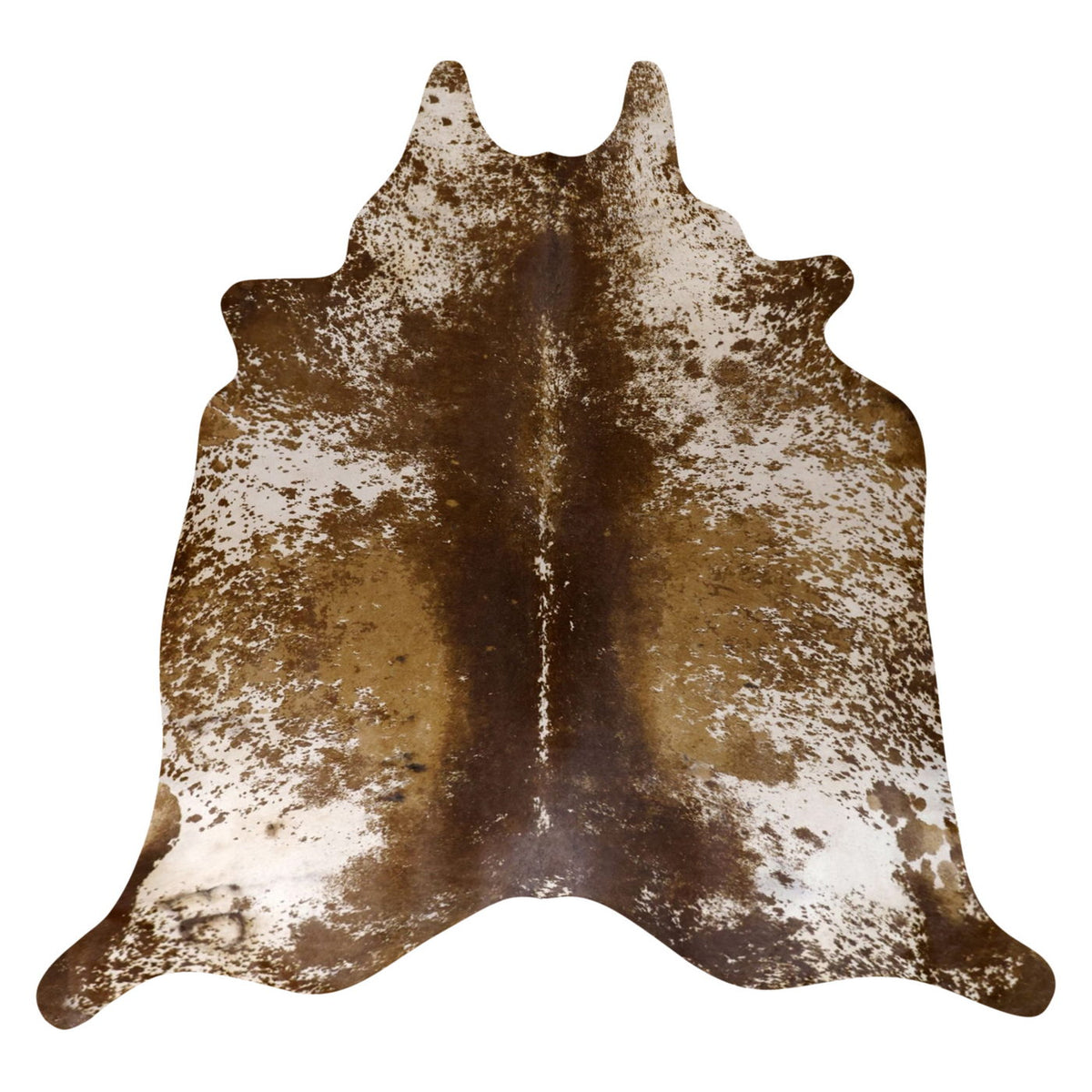 Natural Brazilian Cowhide Rug -  Mocha, Ivory & Caramel