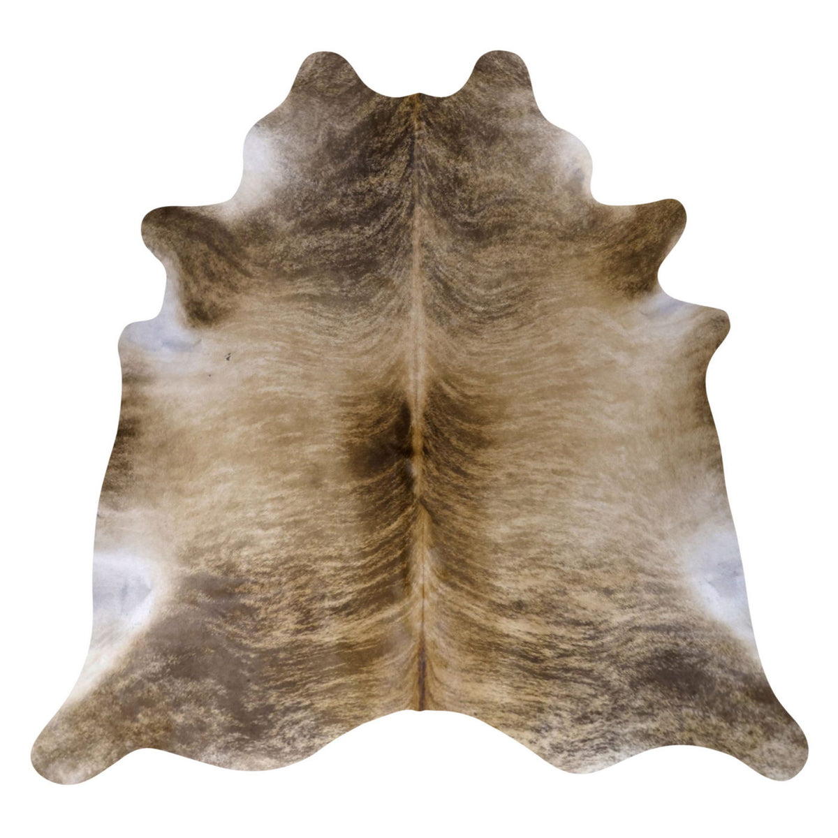 Natural Brazilian Cowhide Rug -  Mushroom, Taupe & Ivory