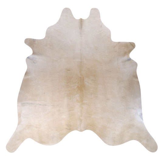 Natural Brazilian Cowhide Rug -  Ivory & Caramel