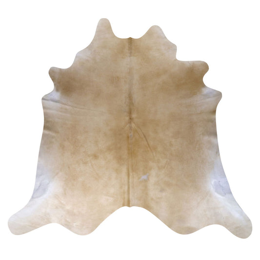 Natural Brazilian Cowhide Rug -  Caramel & Ivory