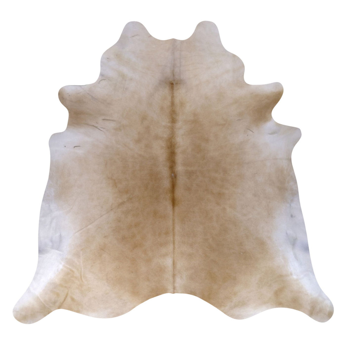 Natural Brazilian Cowhide Rug -  Caramel & Ivory