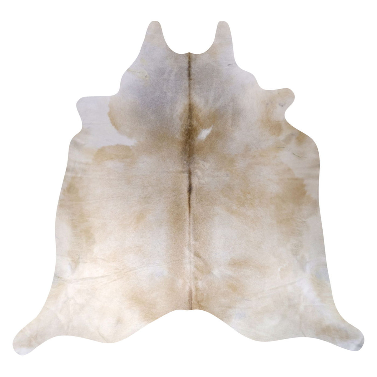Natural Brazilian Cowhide Rug -  Caramel & Ivory