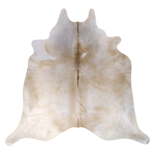 Natural Brazilian Cowhide Rug -  Caramel & Ivory