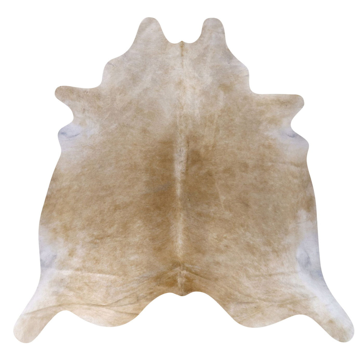 Natural Brazilian Cowhide Rug -  Caramel & Ivory