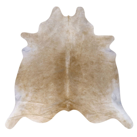 Natural Brazilian Cowhide Rug -  Caramel & Ivory