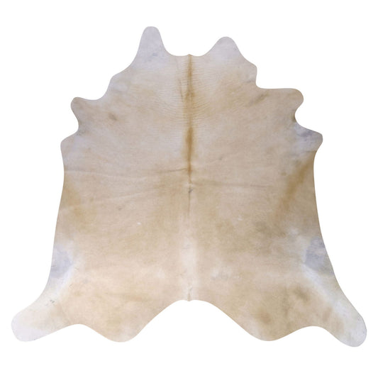 Natural Brazilian Cowhide Rug -  Ivory & Caramel
