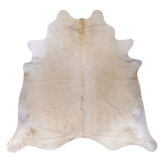 Natural Brazilian Cowhide Rug -  Ivory & Caramel