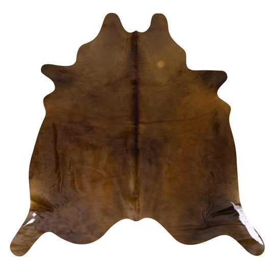 Natural Brazilian Cowhide Rug -  Mocha, Chocolate & Ivory