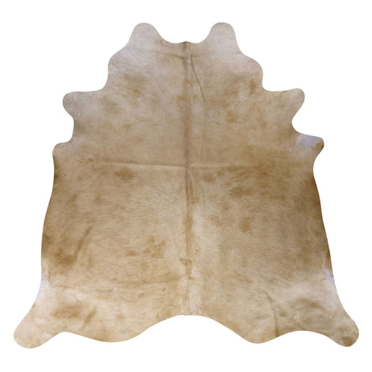 Natural Brazilian Cowhide Rug -  Caramel & Ivory