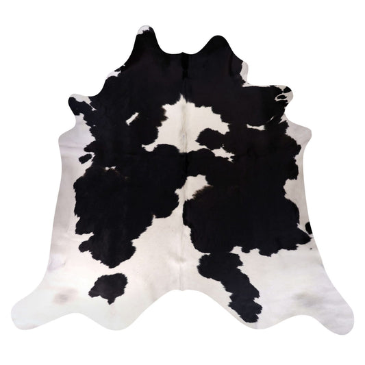 Natural Brazilian Cowhide Rug -  Espresso & Ivory
