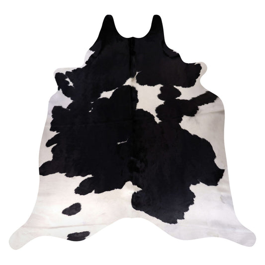 Natural Brazilian Cowhide Rug -  Espresso & Ivory