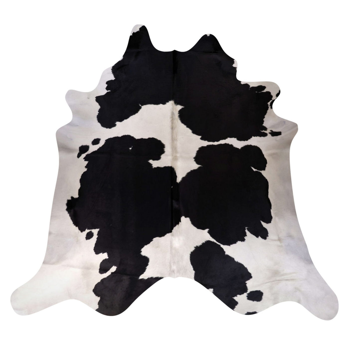 Natural Brazilian Cowhide Rug -  Espresso & Ivory