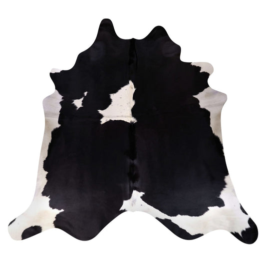 Natural Brazilian Cowhide Rug -  Espresso & Ivory