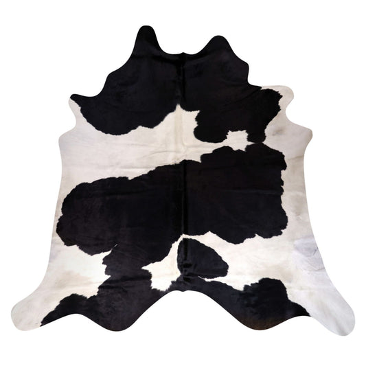 Natural Brazilian Cowhide Rug -  Espresso & Ivory