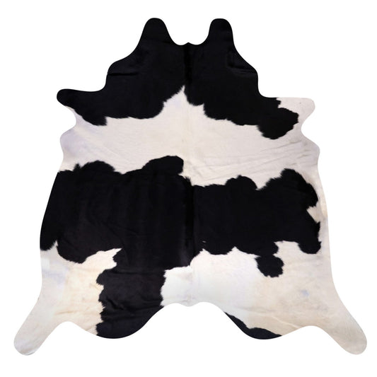 Natural Brazilian Cowhide Rug -  Espresso & Ivory