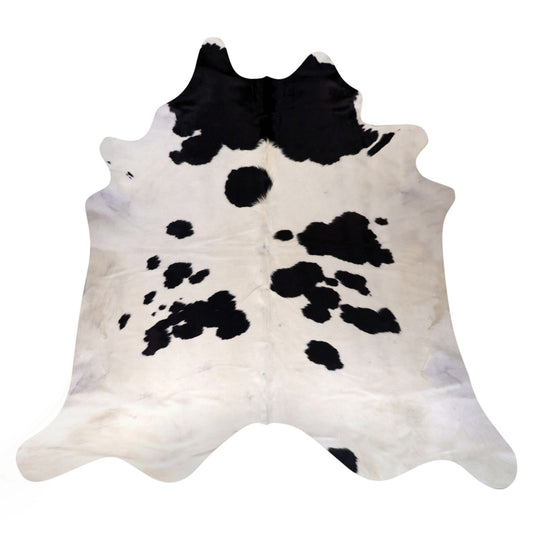 Natural Brazilian Cowhide Rug -  Ivory & Espresso