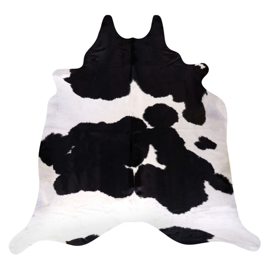 Natural Brazilian Cowhide Rug -  Espresso & Ivory