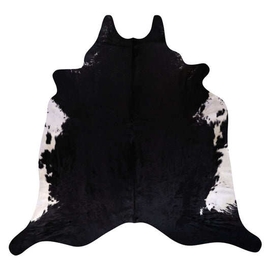 Natural Brazilian Cowhide Rug -  Espresso & Ivory