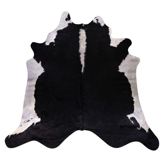 Natural Brazilian Cowhide Rug -  Espresso & Ivory