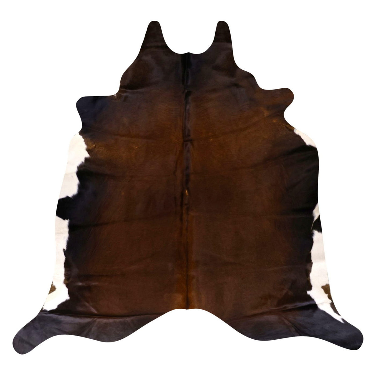 Natural Brazilian Cowhide Rug -  Espresso, Mocha & Ivory