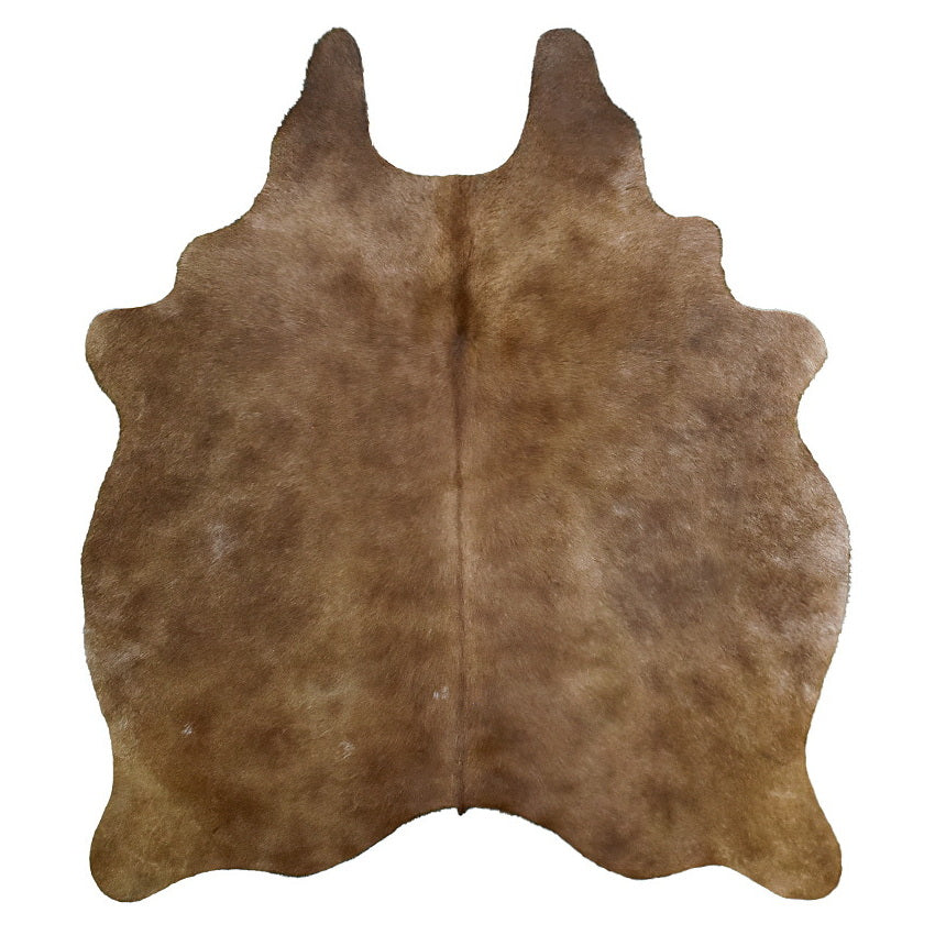 Natural Brazilian Cowhide Rug -  Taupe & Caramel