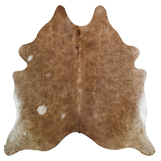Natural Brazilian Cowhide Rug -  Caramel, Mocha & Ivory