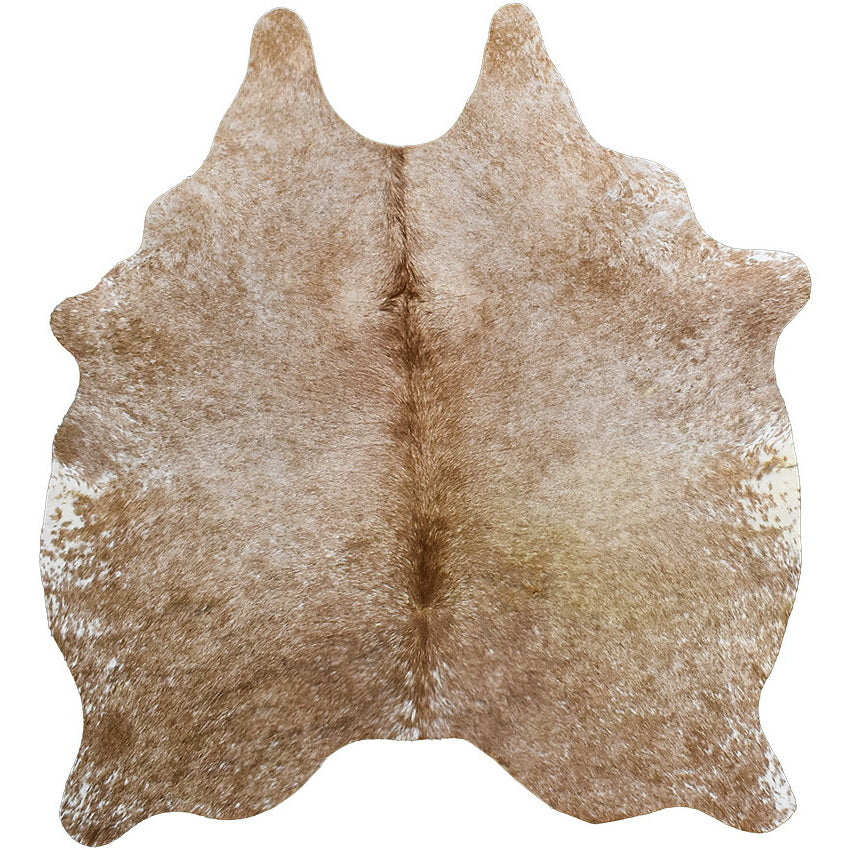 Natural Brazilian Cowhide Rug -  Caramel, Mocha & Ivory
