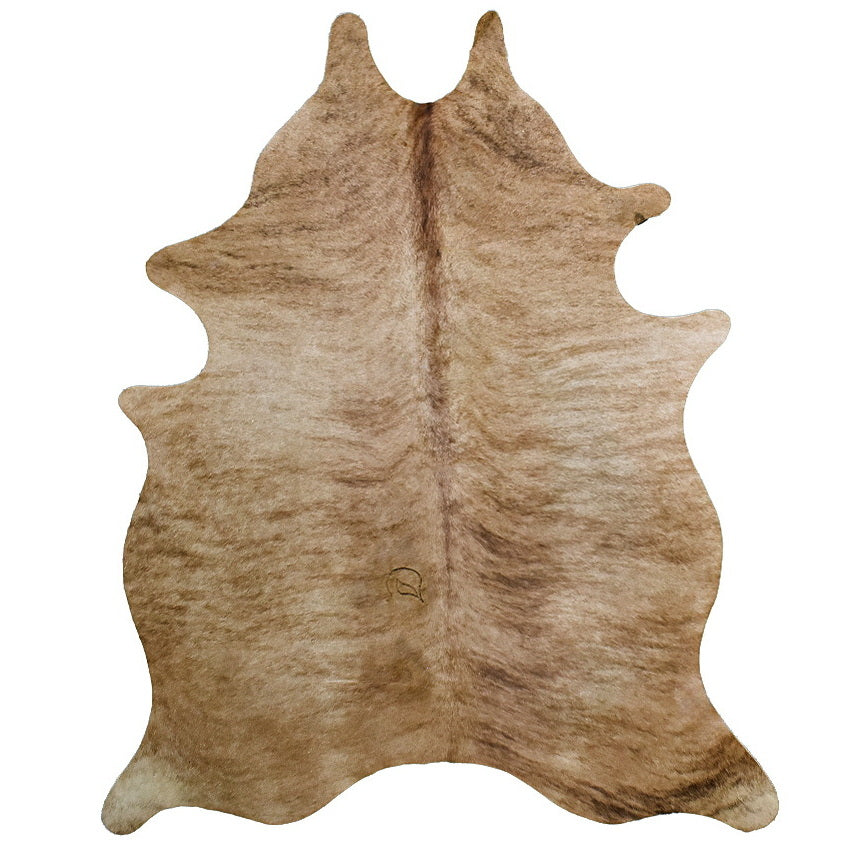 Natural Brazilian Cowhide Rug -  Caramel, Mocha & Ivory