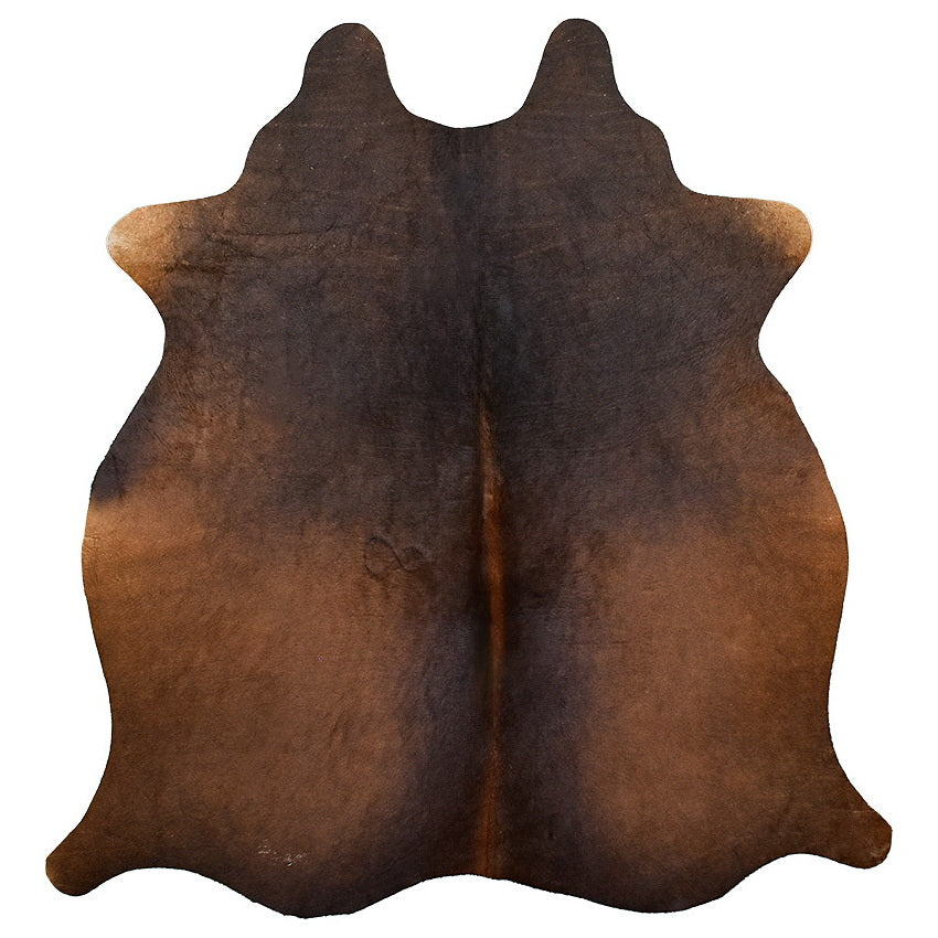 Natural Brazilian Cowhide Rug -  Charcoal, Mocha & Chocolate