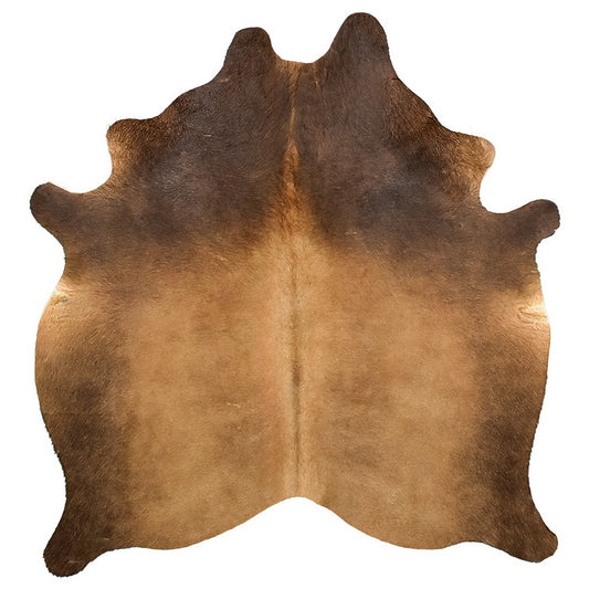 Natural Brazilian Cowhide Rug -  Caramel, Mocha & Chocolate