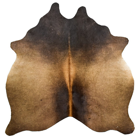 Natural Brazilian Cowhide Rug -  Caramel, Chocolate & Mocha