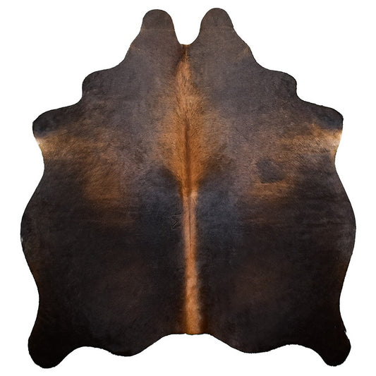 Natural Brazilian Cowhide Rug -  Espresso, Mocha & Charcoal