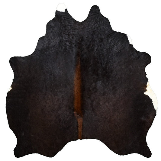 Natural Brazilian Cowhide Rug -  Espresso, Mocha & Ivory