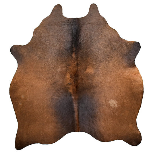 Natural Brazilian Cowhide Rug -  Mocha, Chocolate & Charcoal