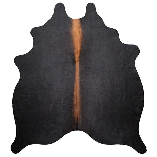 Natural Brazilian Cowhide Rug -  Charcoal & Mocha