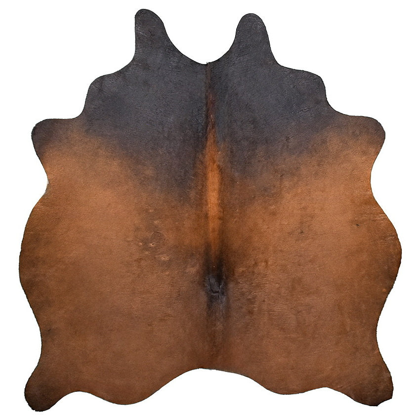 Natural Brazilian Cowhide Rug -  Mocha, Charcoal & Caramel